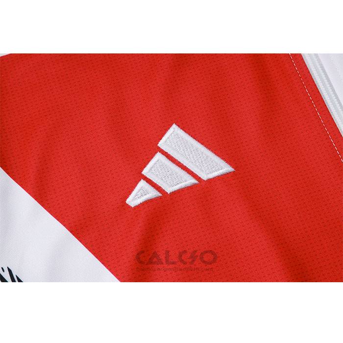 Tuta da Track di Giacca Arsenal Bambino 2024-2025 Rosso e Bianco